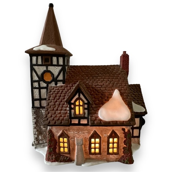 Department 56 Dickens Village Old Michael Church (Retired) #55620 With Box - Picture 4 of 11